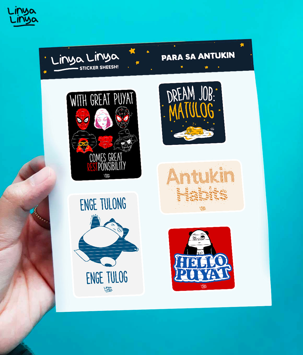 Linya-Linya Sticker Packs: Para Sa Antukin