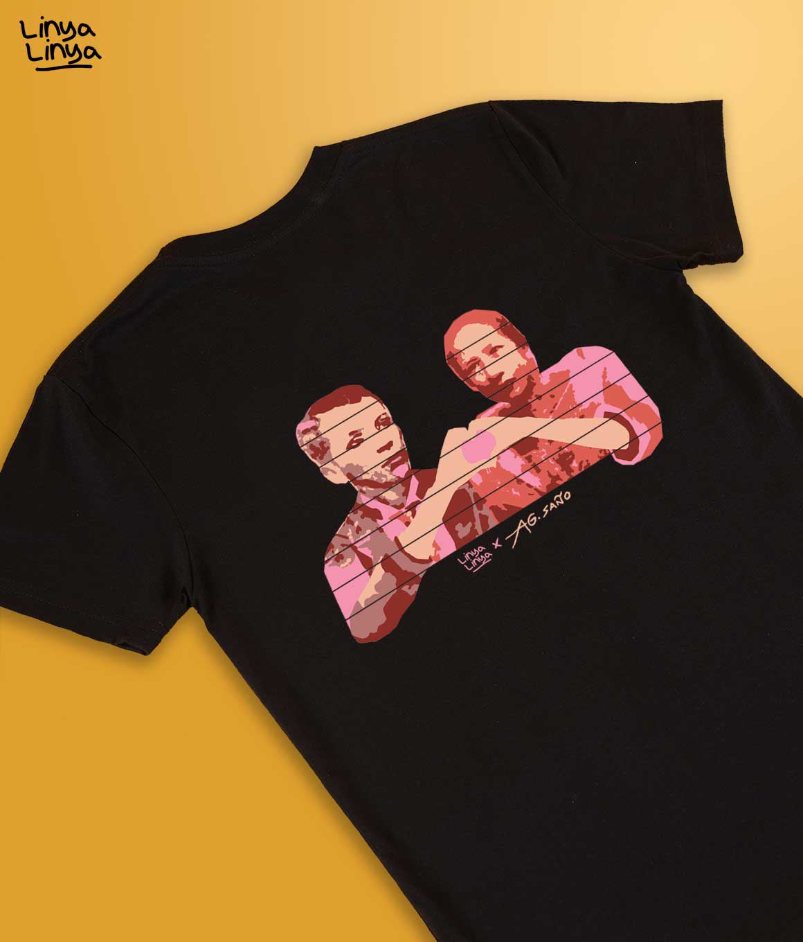 Linya-Linya x AG Saño: Ang Kalayaan ay Nasa Puso (Black)