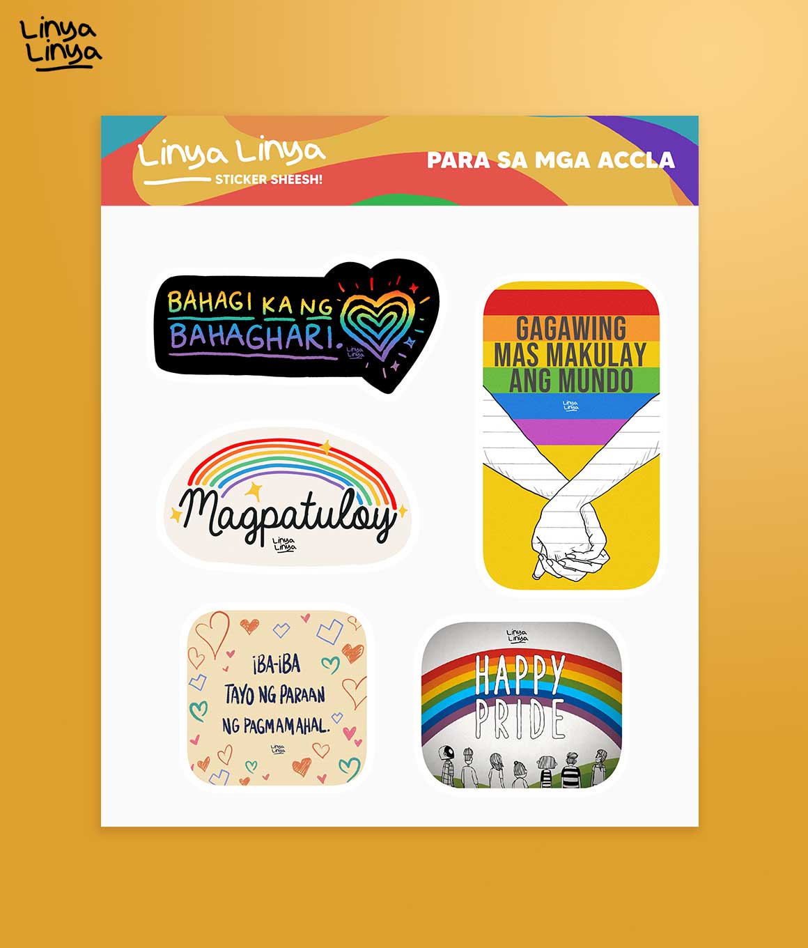Linya-Linya Sticker Packs: Para Sa Mga Accla