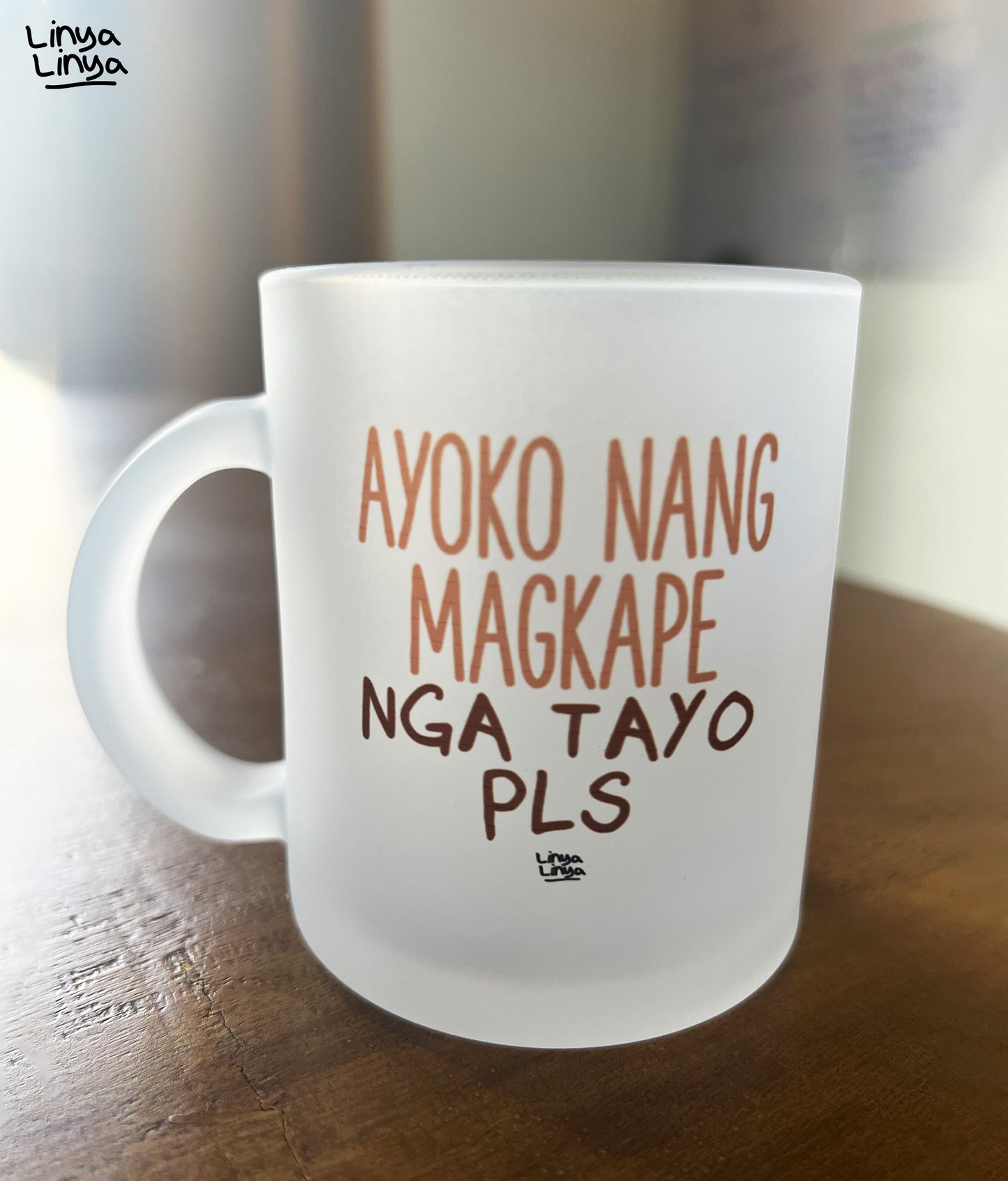 Frosted Mug: Ayoko Nang Magkape