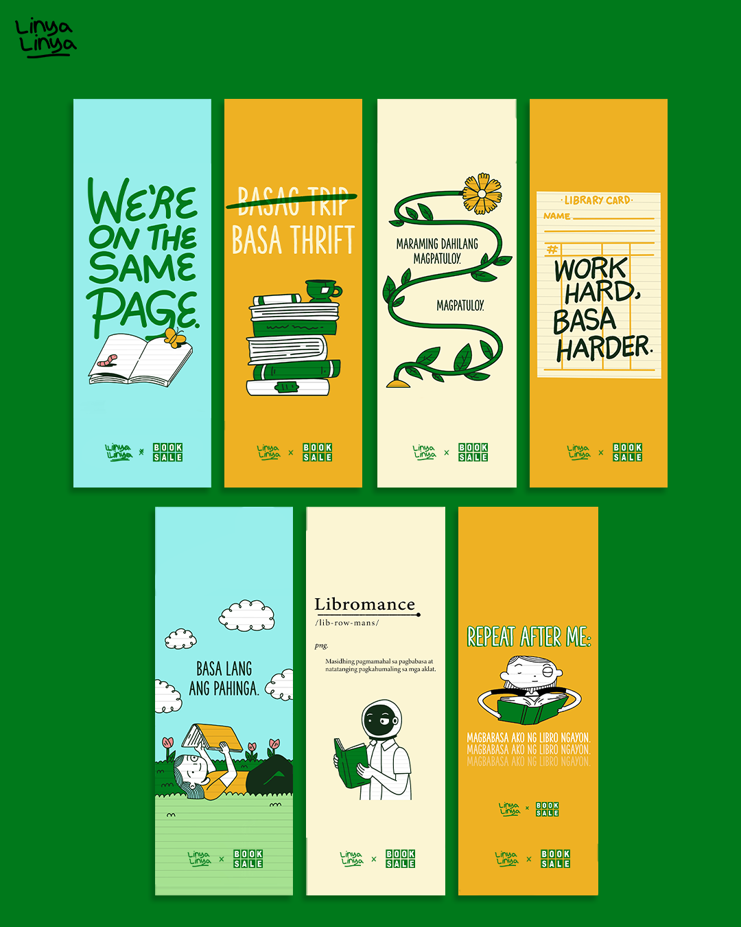 Linya-Linya X Booksale: Bookmarks