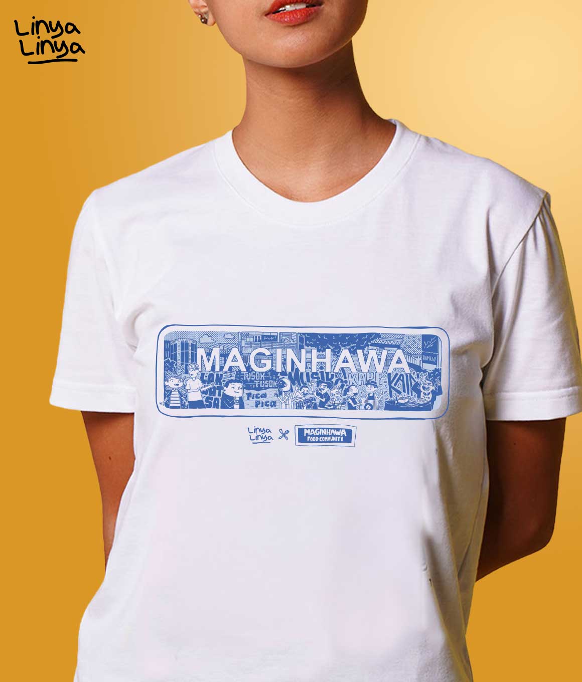 Linya-Linya x Maginhawa Food Community: T-Shirt