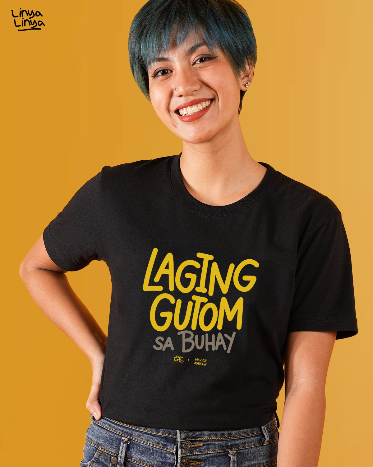 Linya-Linya x Marvin Agustin: Laging Gutom Sa Buhay (Black)