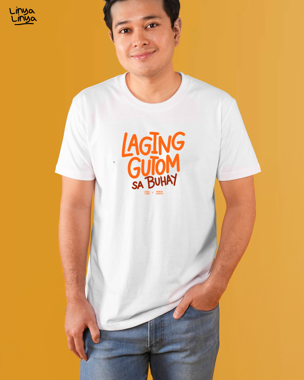 Linya-Linya x Marvin Agustin: Laging Gutom Sa Buhay (White)