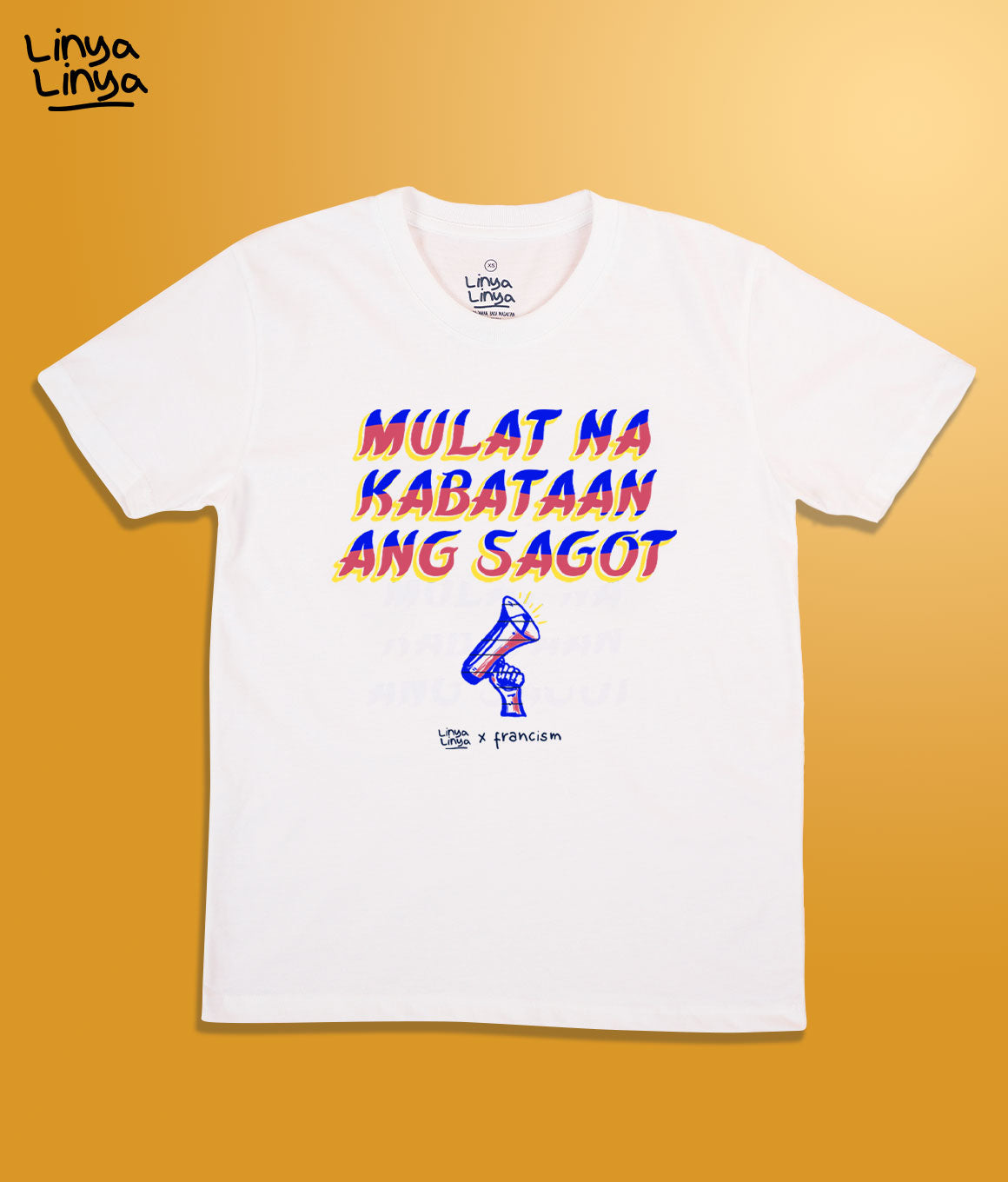 Linya-Linya x Francis M: Mulat Na Kabataan Ang Sagot (Oversized)(White)