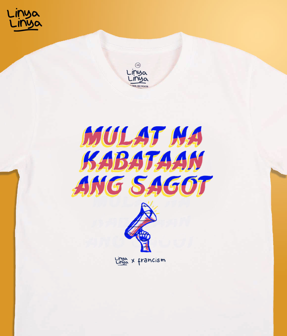Linya-Linya x Francis M: Mulat Na Kabataan Ang Sagot (Oversized)(White)