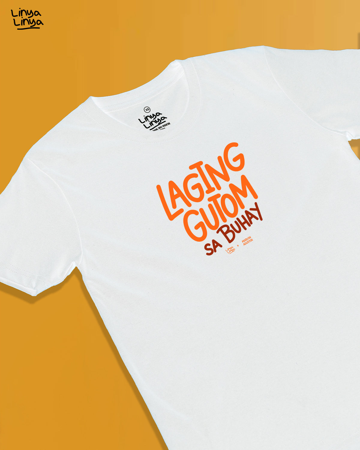 Linya-Linya x Marvin Agustin: Laging Gutom Sa Buhay (White)