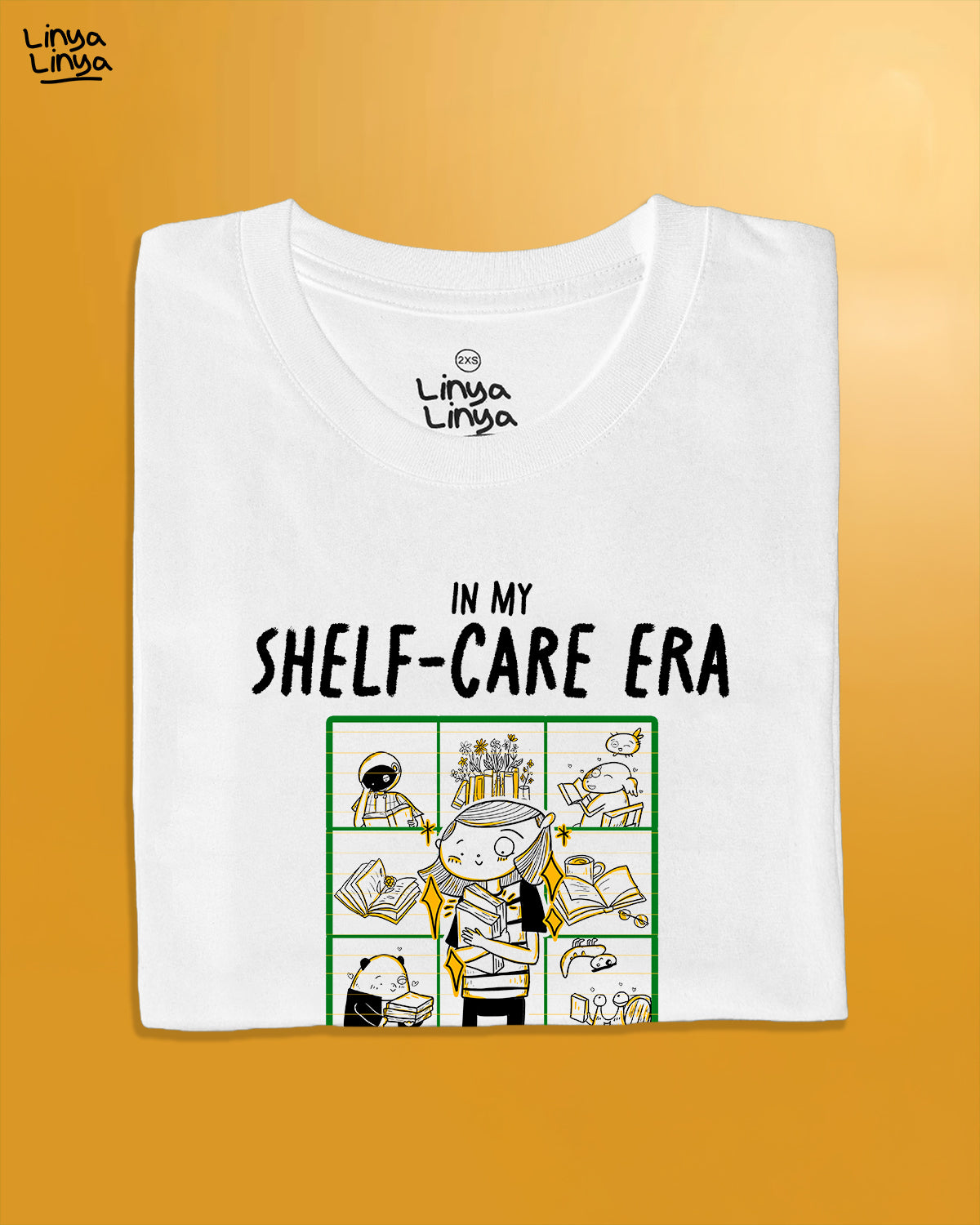 Linya-Linya x Booksale: In My Shelf-Care Era (White)