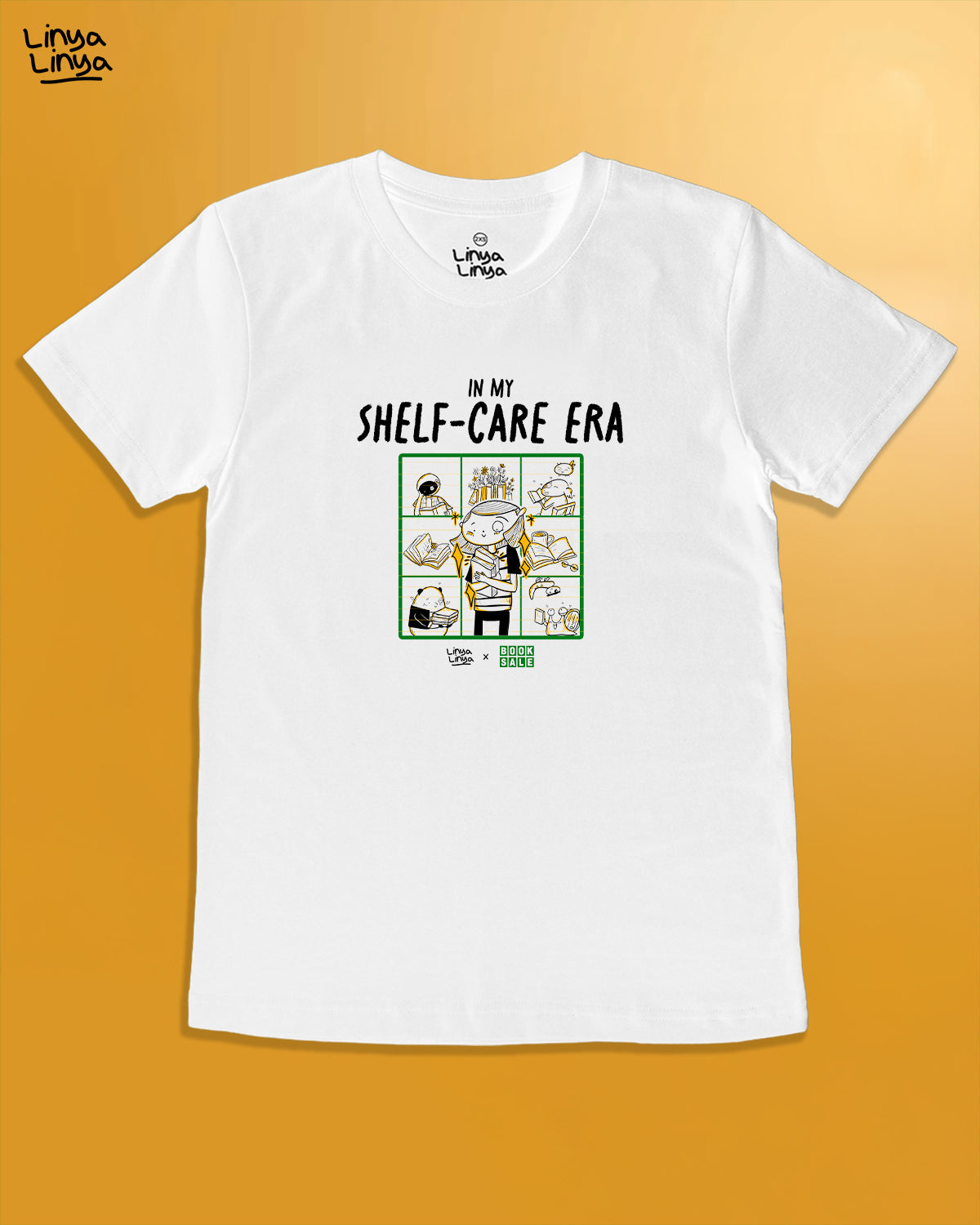 Linya-Linya x Booksale: In My Shelf-Care Era (White)