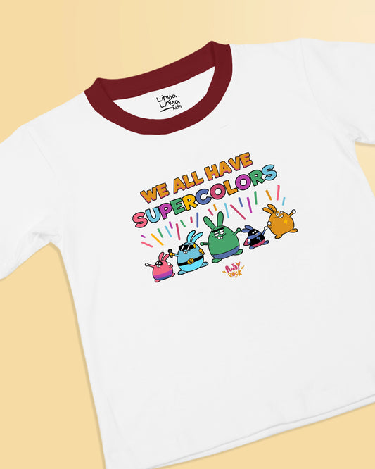 Puddy Rock Kids T-Shirt: We All Have Super Colors