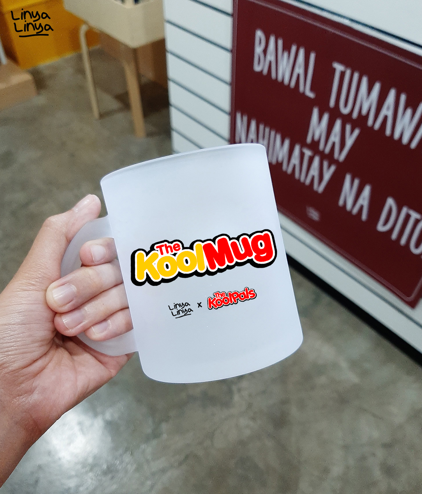 Frosted Mug: Linya-Linya x The KoolPals: The KoolMug