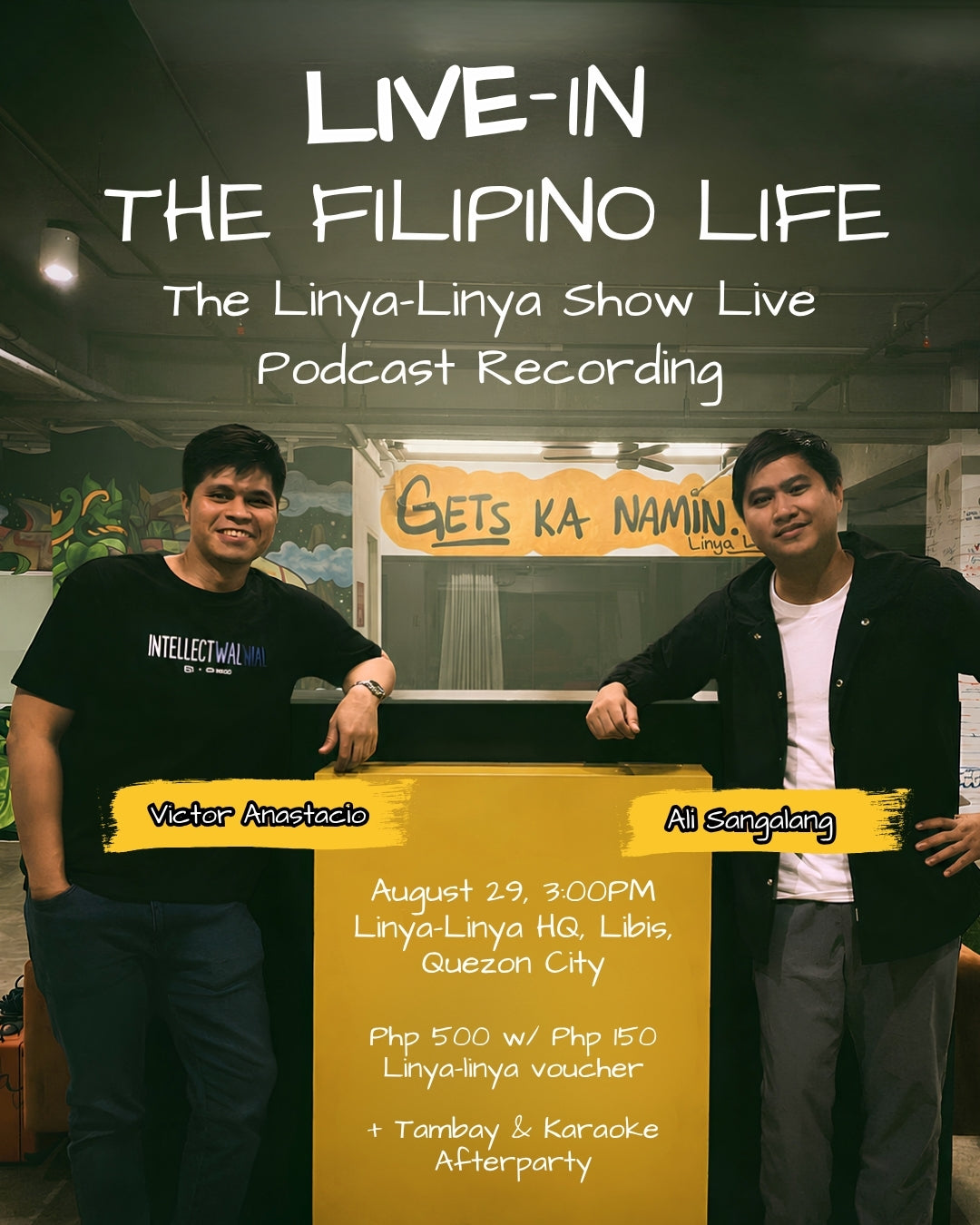 Live-in The Filipino Life Live Podcast Recording (E-Ticket)