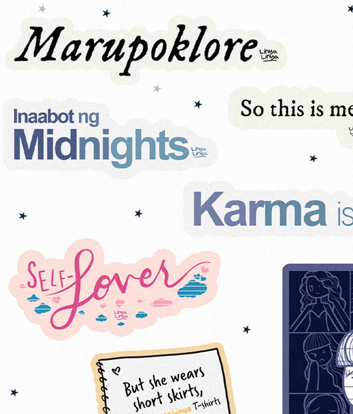 Linya-Linya Sticker Packs: Para Sa Swifties