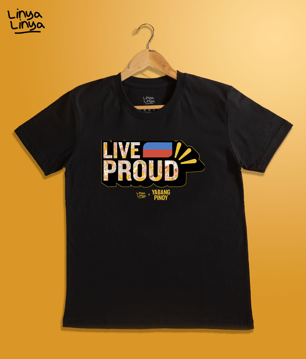 Linya-Linya x Yabang Pinoy: LIVE PROUD (Black)