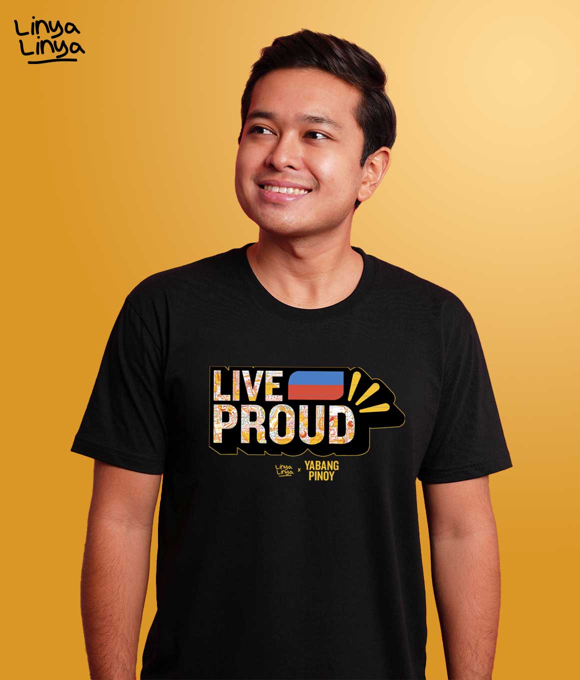 Linya-Linya x Yabang Pinoy: LIVE PROUD (Black)