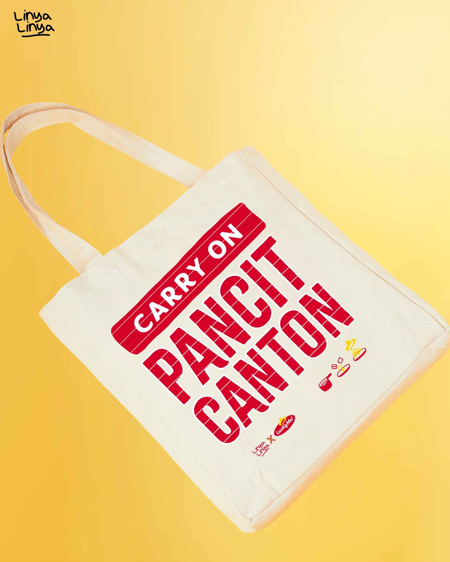 Linya-Linya X Lucky Me! Tote Bag Carry On Pancit Canton