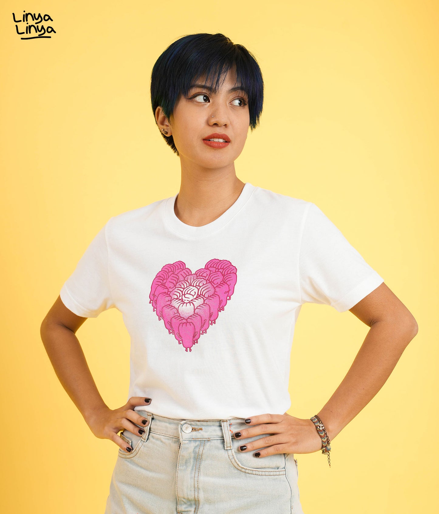 Tarantadong Kalbo Shirt: Yakap (White)