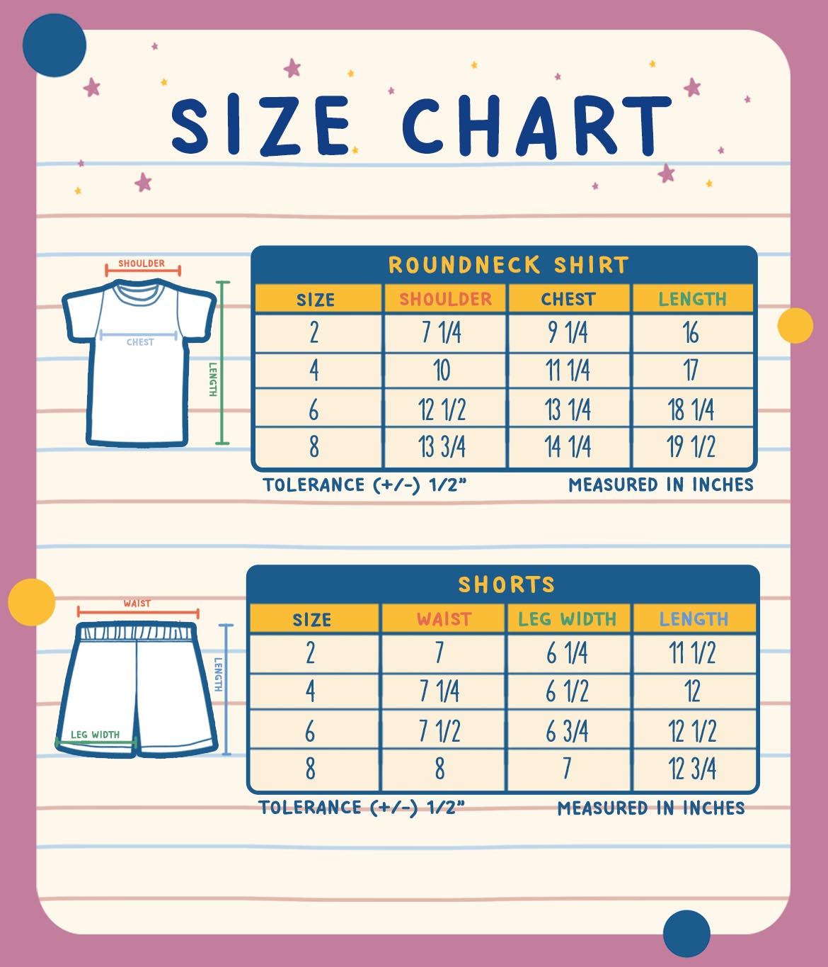 Kids Complete Terno Set: Extra Shirt Ko 'to.