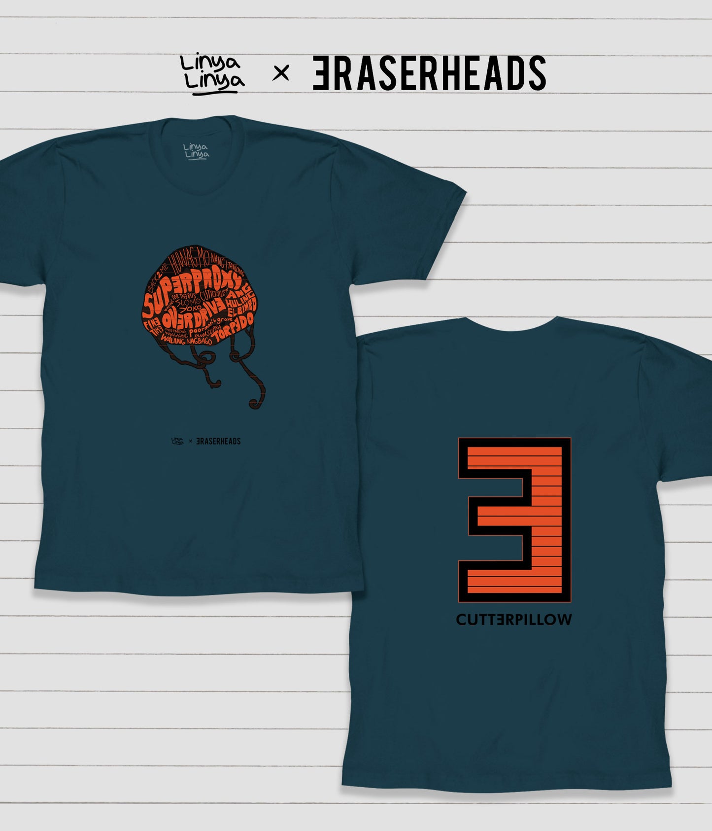 LINYA-LINYA x ERASERHEADS- CUTTERPILLOW