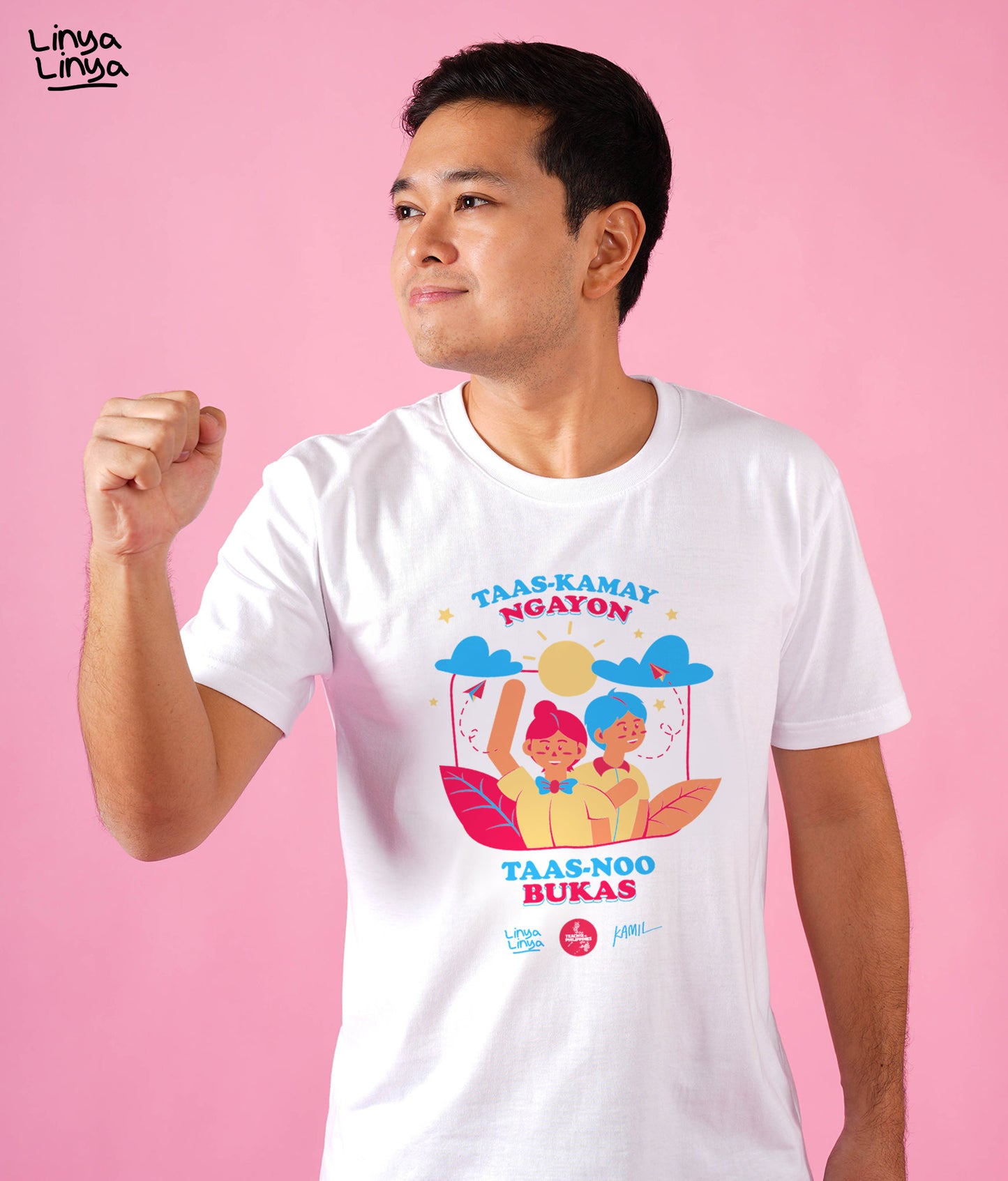 Linya-Linya x Teach For The Philippines: Taas-Kamay Ngayon, Taas-Noo Bukas (White)