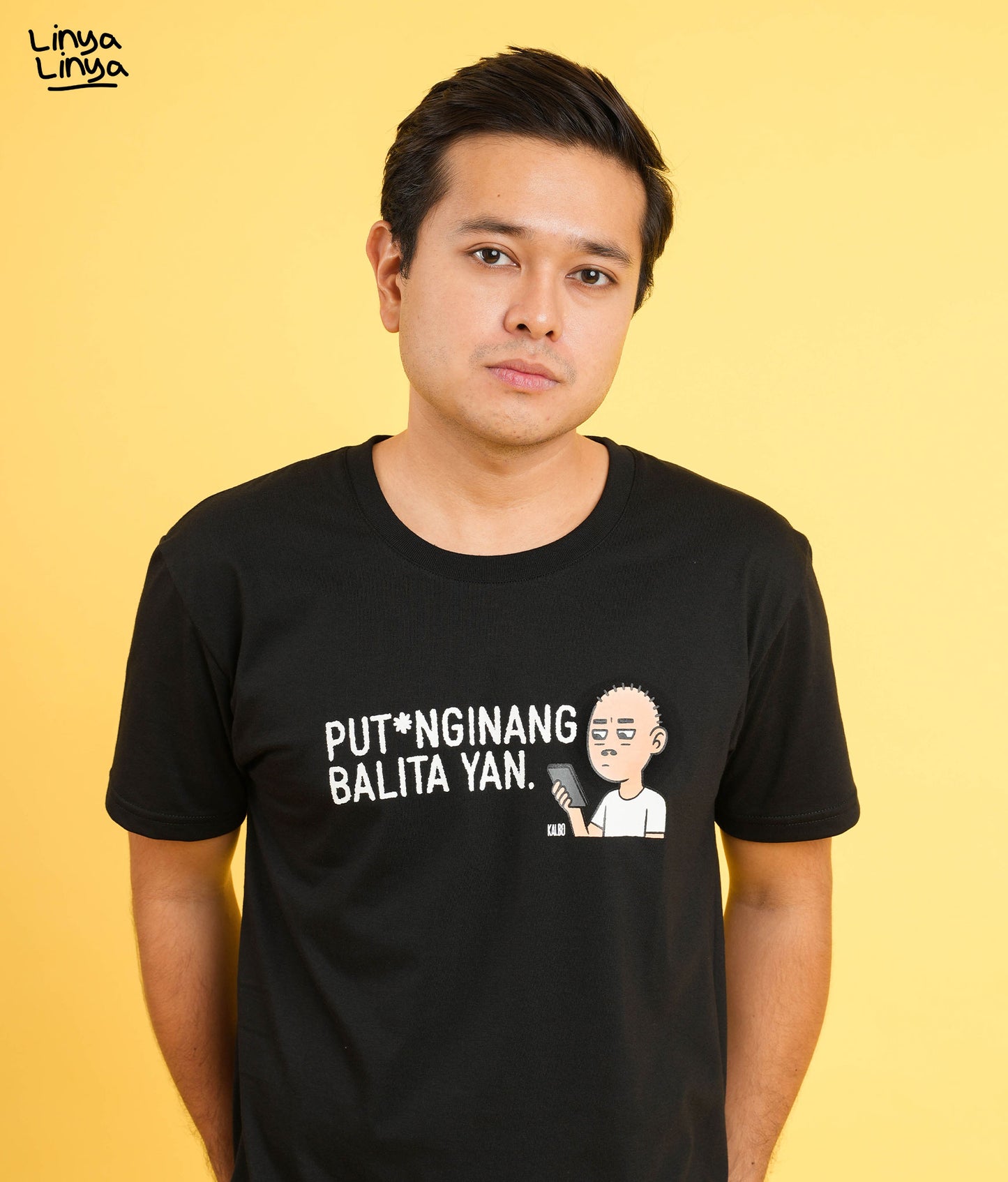 Tarantadong Kalbo Shirt: Putanginang Balita (Black)
