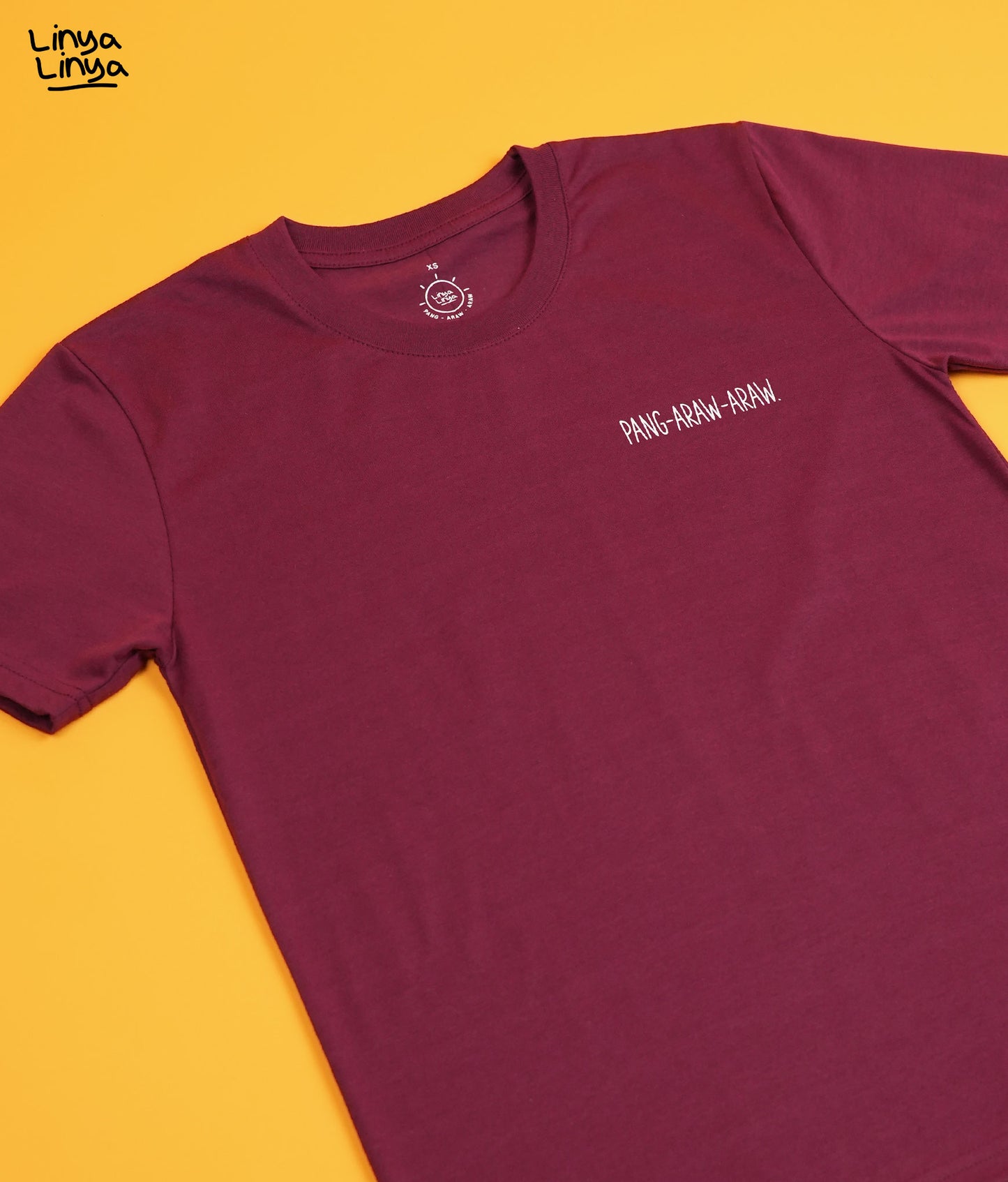 Basic Tee: Pang-Araw-Araw (Maroon)