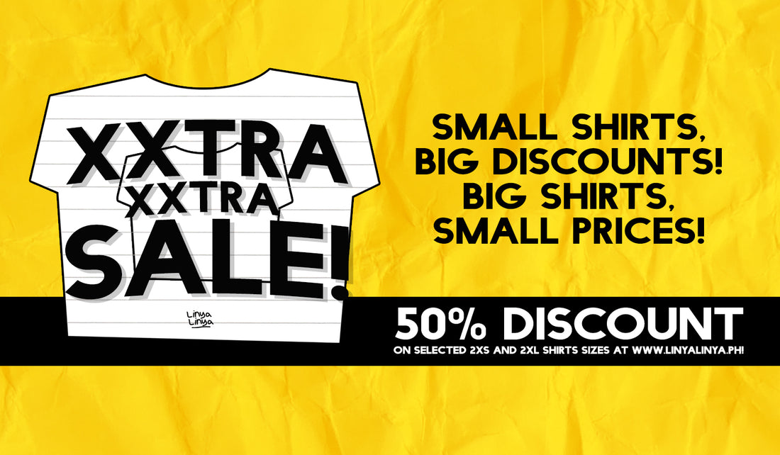 EXTRA, EXTRA: IT'S BACK! 50% OFF ON LINYA-LINYA SHIRTS!