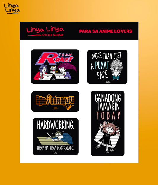 Linya-Linya Sticker Packs: Para Sa Anime Lovers