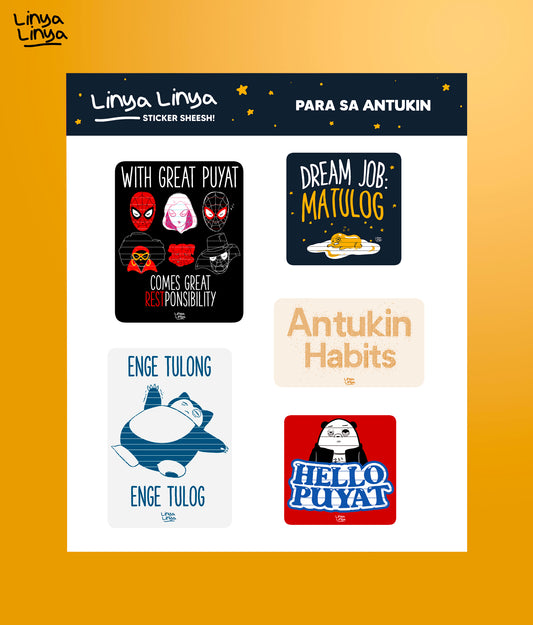 Linya-Linya Sticker Packs: Para Sa Antukin