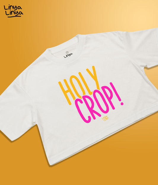 Website Exclusive: Crop Top: Holy Crop (White)