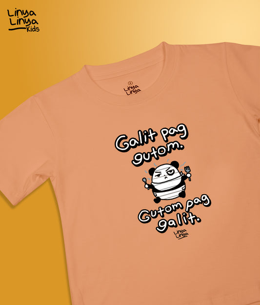 Kids T-Shirt:  Galit Pag Gutom. Gutom Pag Galit.