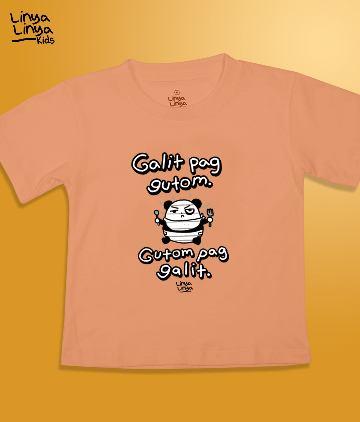 Kids T-Shirt:  Galit Pag Gutom. Gutom Pag Galit.
