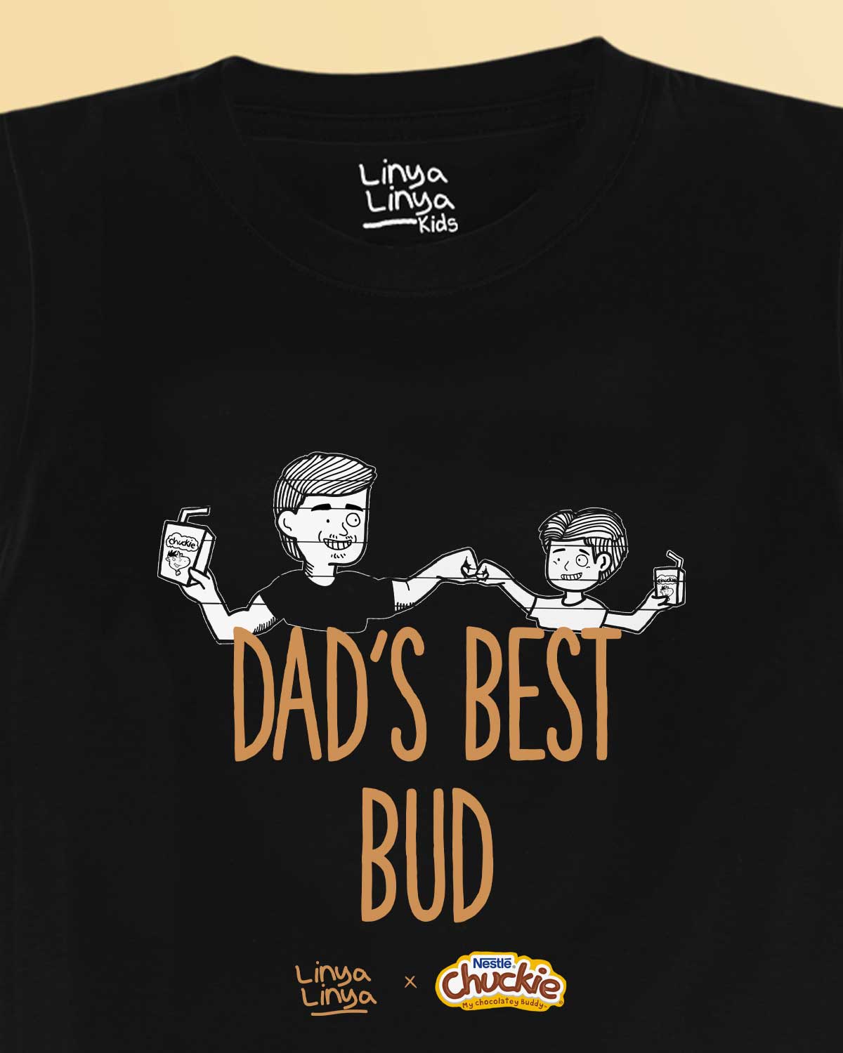 Linya-Linya x Nestle Chuckie Kids T-shirt: Dad's Best Bud (boy)