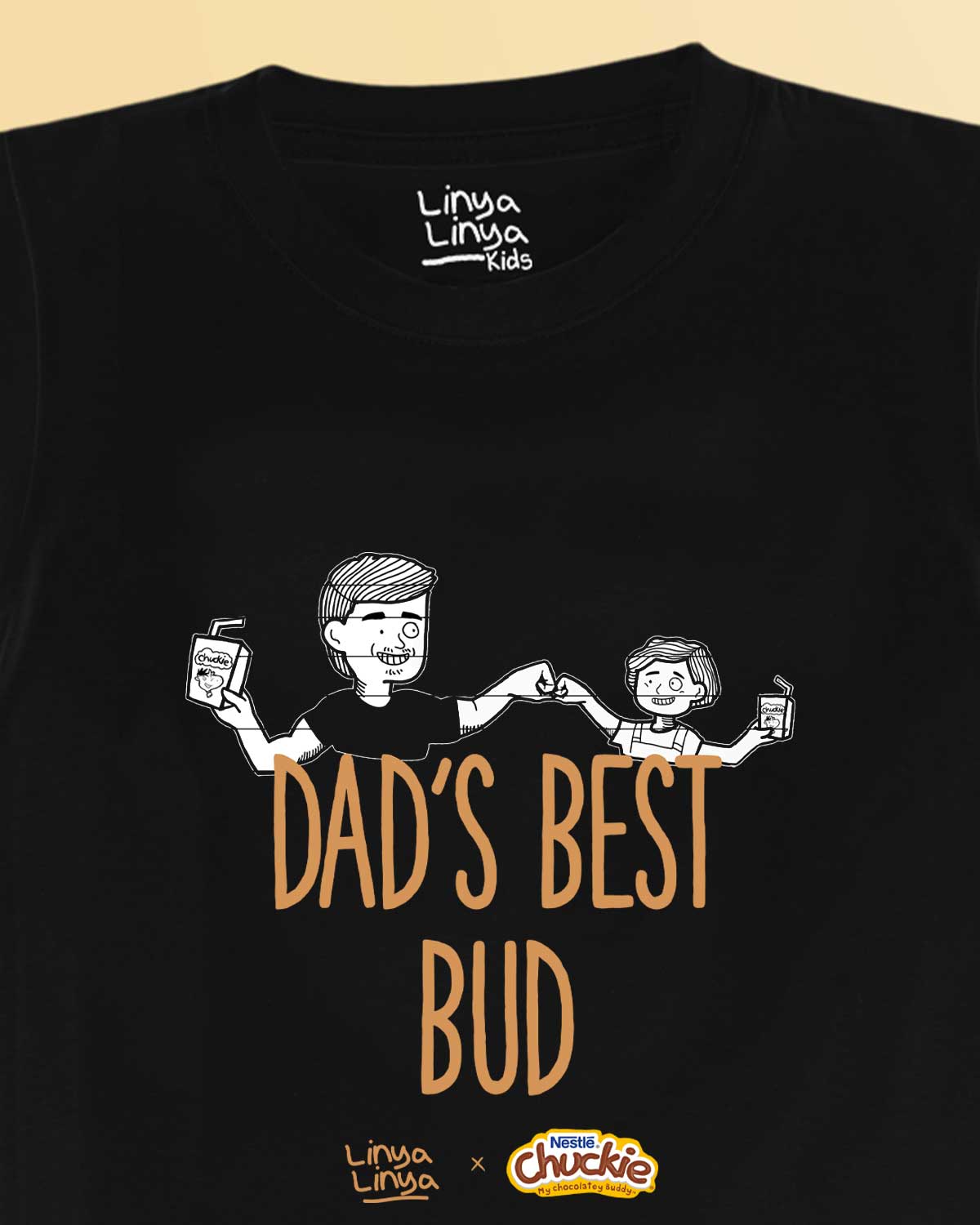 Linya-Linya x Nestle Chuckie Kids T-shirt: Dad's Best Bud (girl)