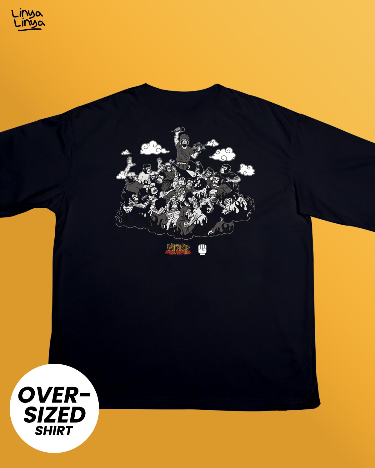 Linya-Linya x Batas x FlipTop x Uprising: Libre Ang Mangarap, Pero Magastos Mabigo (Oversized)