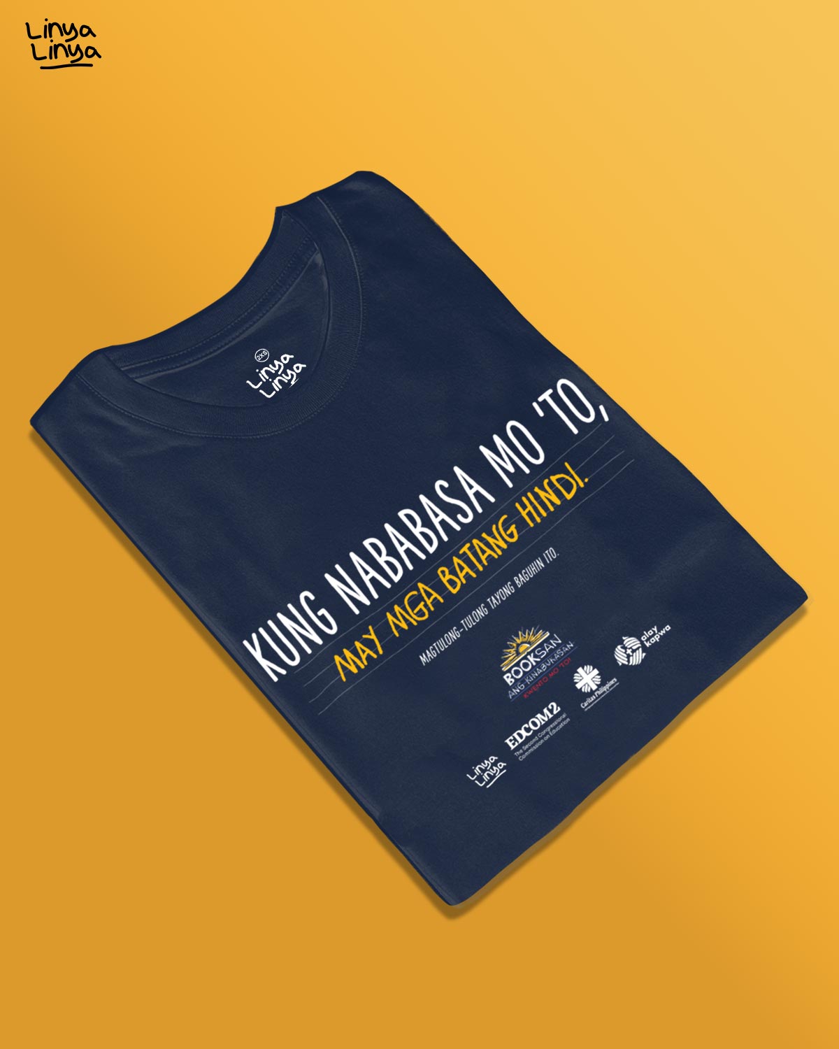 Linya-Linya × EDCOM 2 × Caritas Philippines × Alay Kapwa para sa BOOKSAN ANG KINABUKASAN: Kung Nababasa Mo 'To, May Mga Batang Hindi. (Dark Blue)