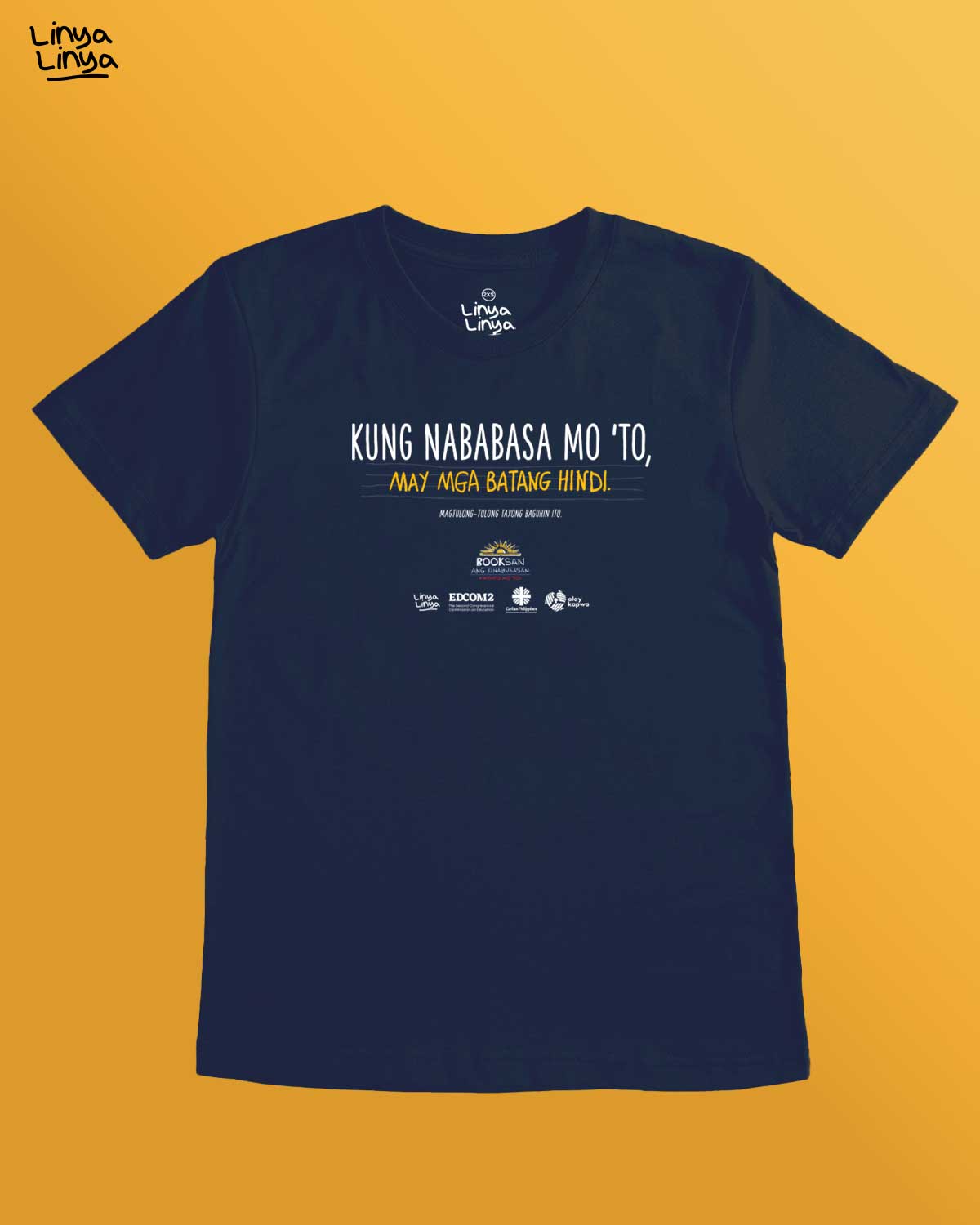 Linya-Linya × EDCOM 2 × Caritas Philippines × Alay Kapwa para sa BOOKSAN ANG KINABUKASAN: Kung Nababasa Mo 'To, May Mga Batang Hindi. (Dark Blue)
