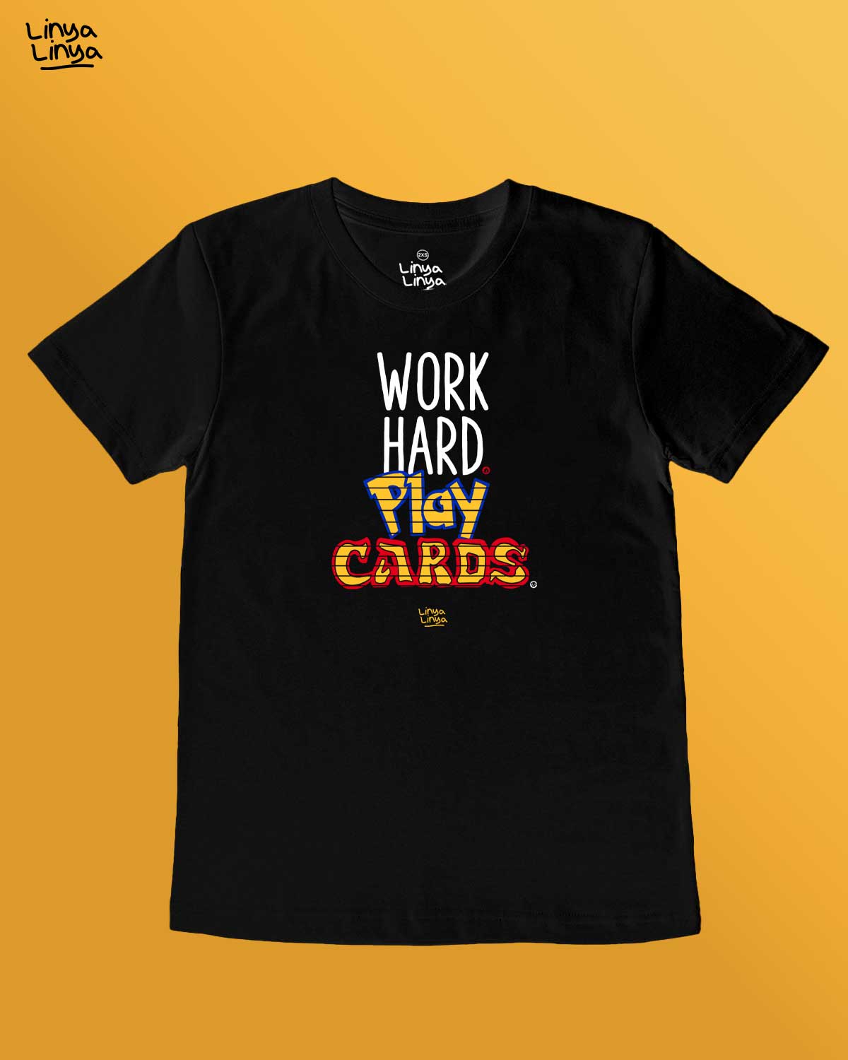 Work Hard. Play Cards. (Black)