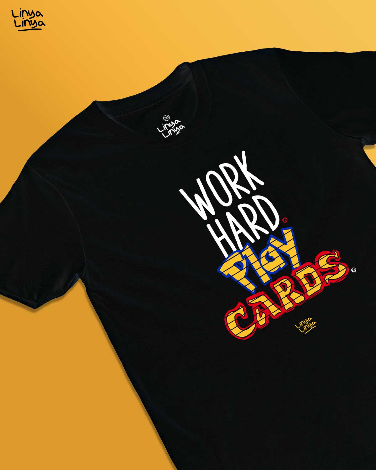 Work Hard. Play Cards. (Black)