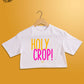 Website Exclusive: Crop Top: Holy Crop (White)