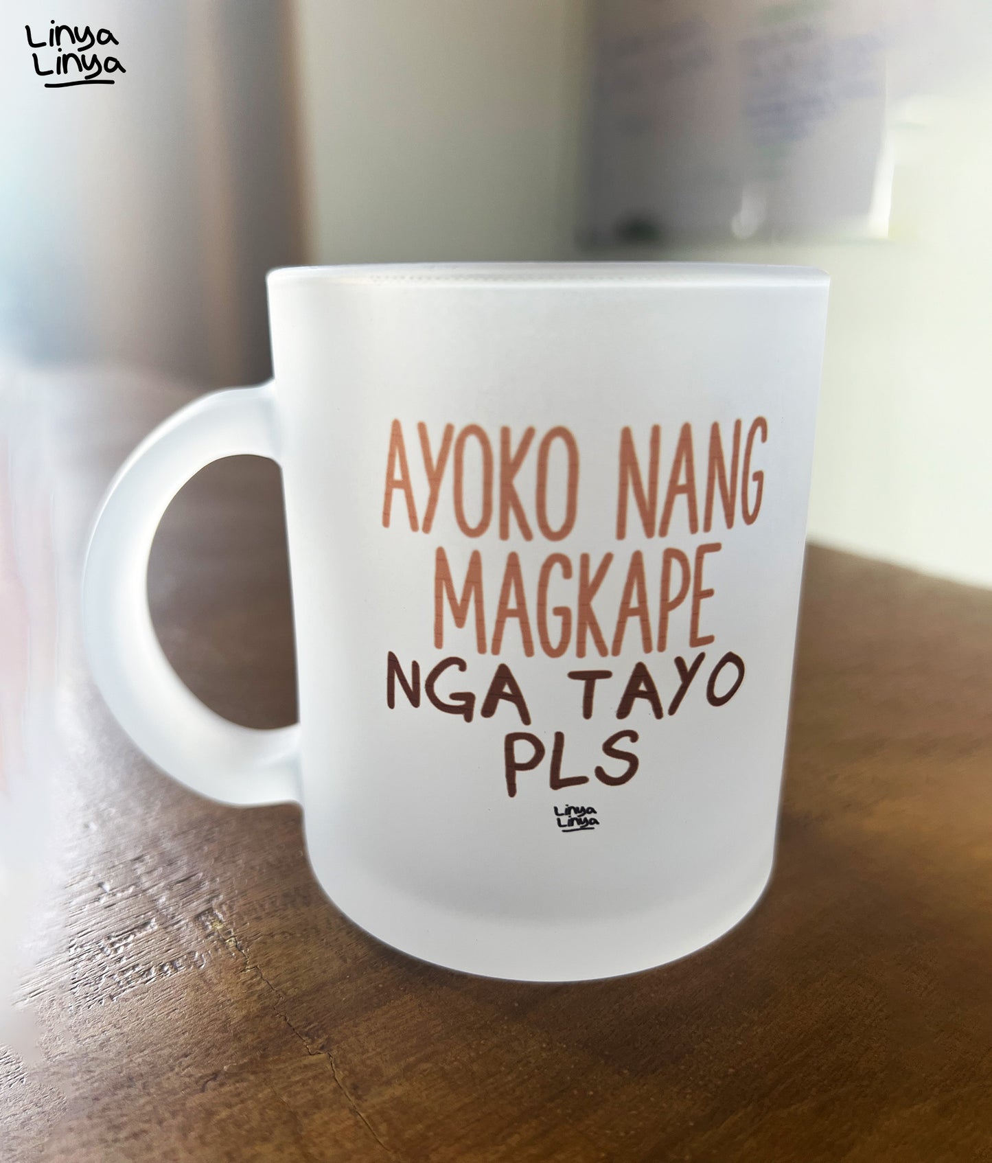 Frosted Mug: Ayoko Nang Magkape