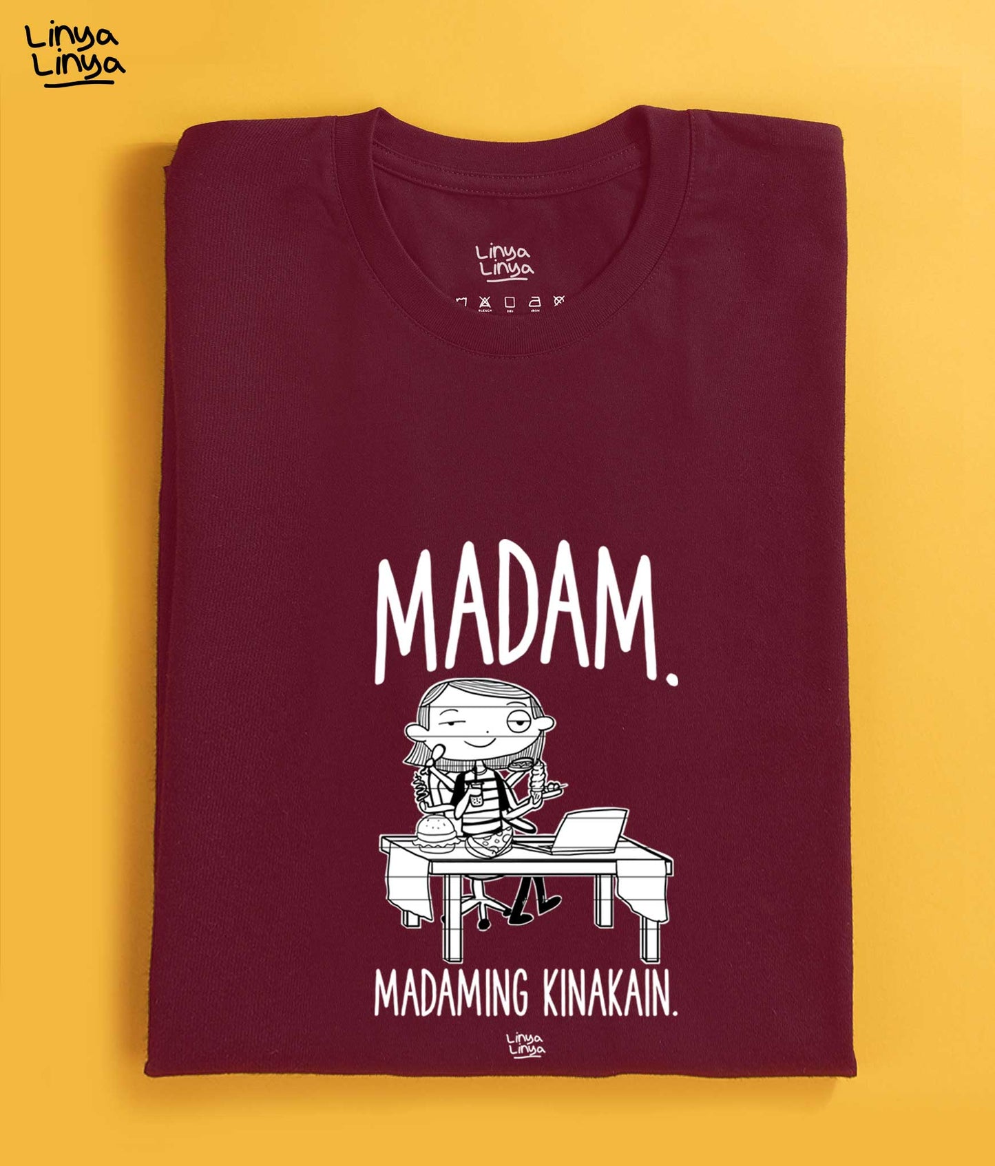 Madam. Madaming Kinakain. (Maroon)