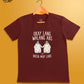 Okay Lang Walang Abs, Basta May Labs (Maroon)