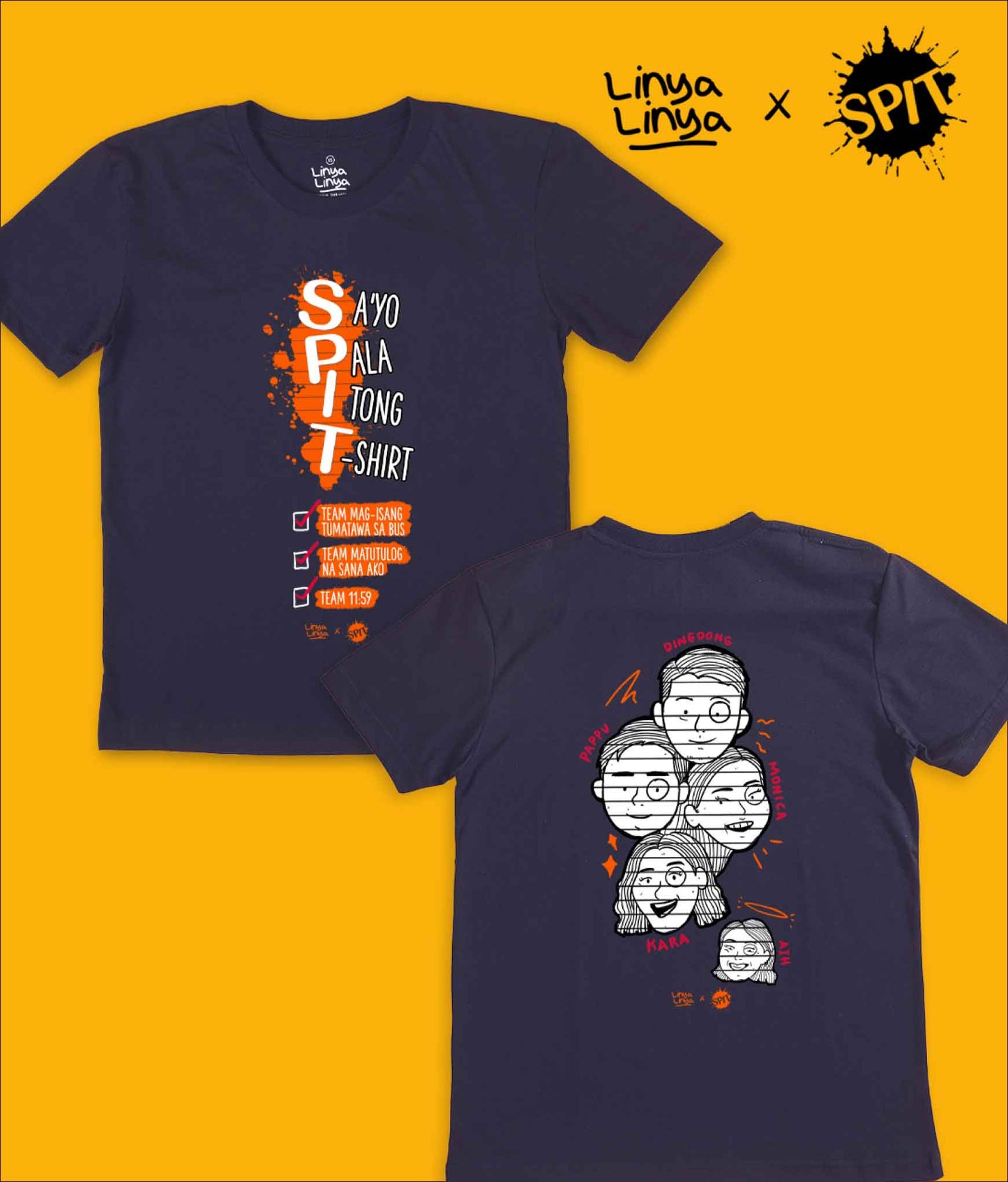 LINYA-LINYA X SPIT MANILA: Sa'yo Pala Itong T-Shirt [BLUE]