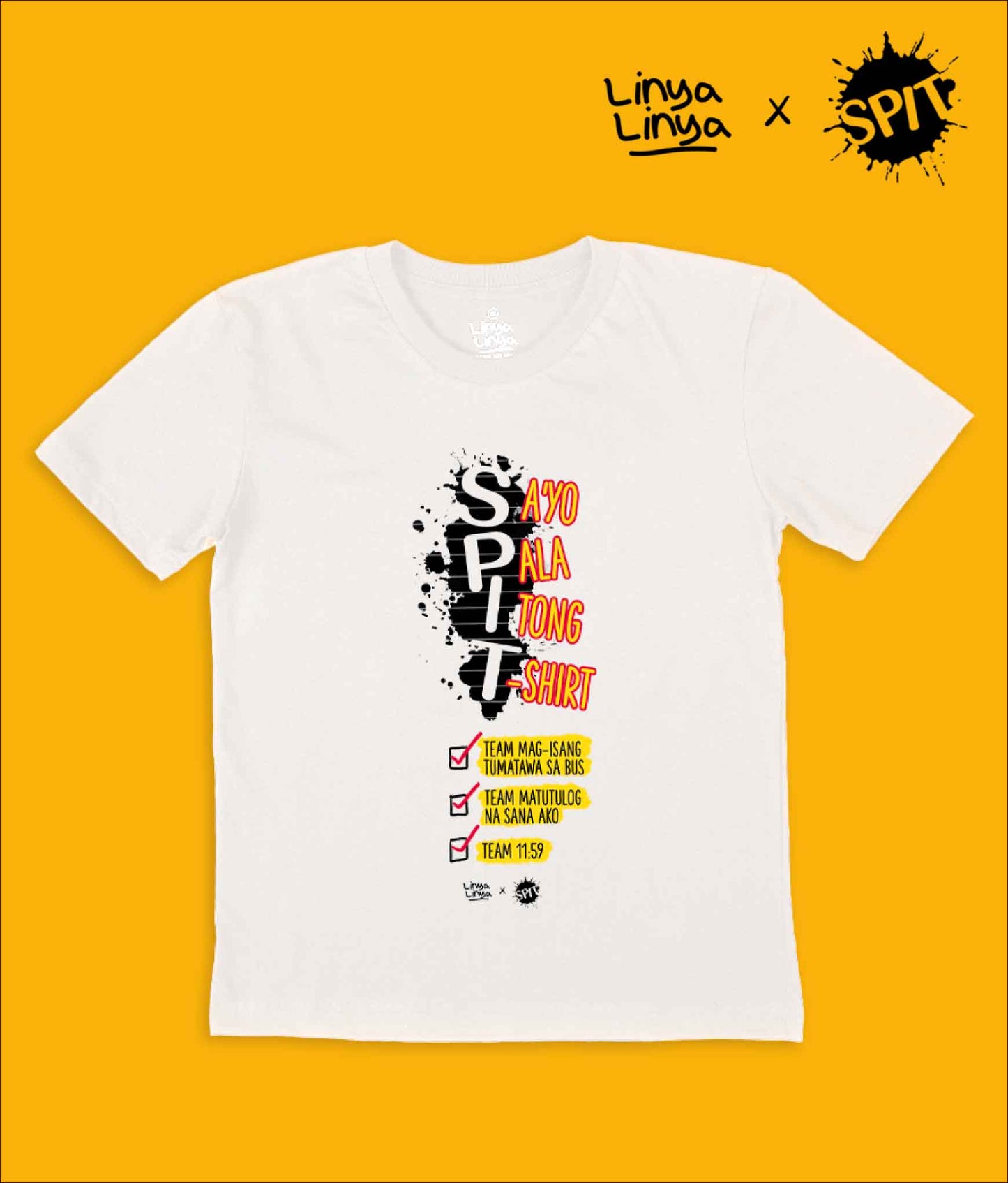 LINYA-LINYA X SPIT MANILA: Sa'yo Pala Itong T-Shirt [WHITE]