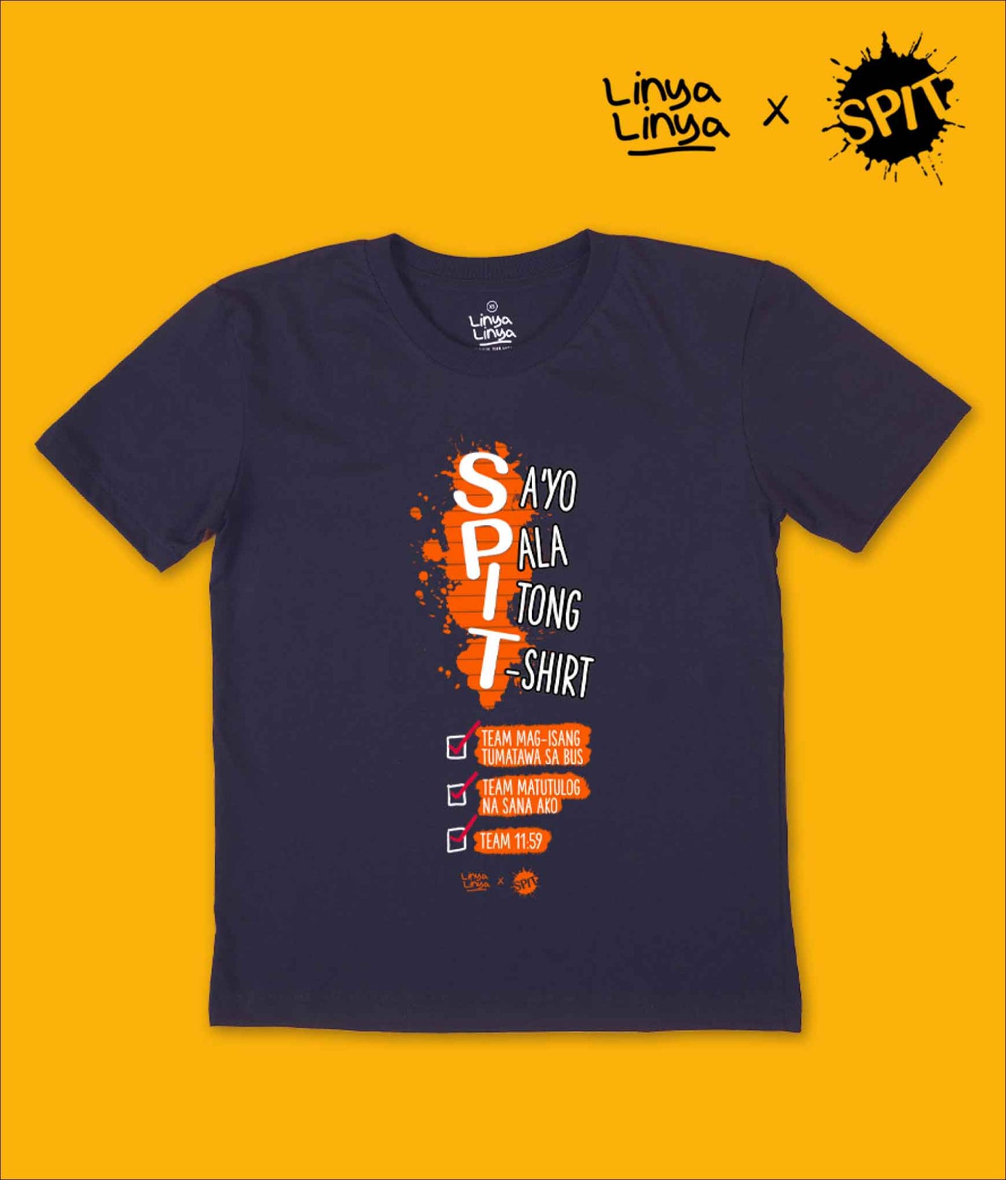 LINYA-LINYA X SPIT MANILA: Sa'yo Pala Itong T-Shirt [BLUE]