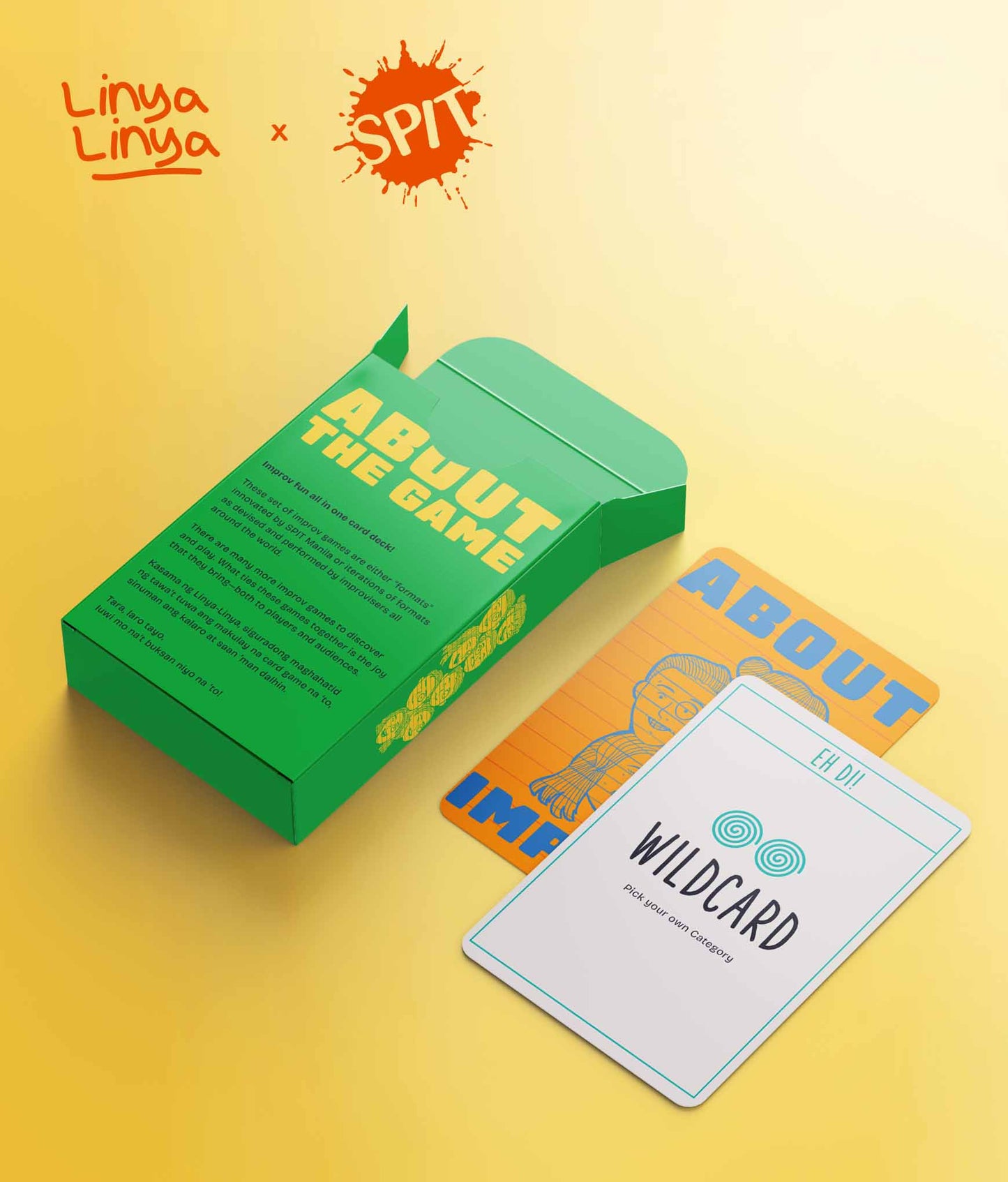 LINYA-LINYA X SPIT MANILA: Sa Party Ikaw Taya Cards (GREEN)