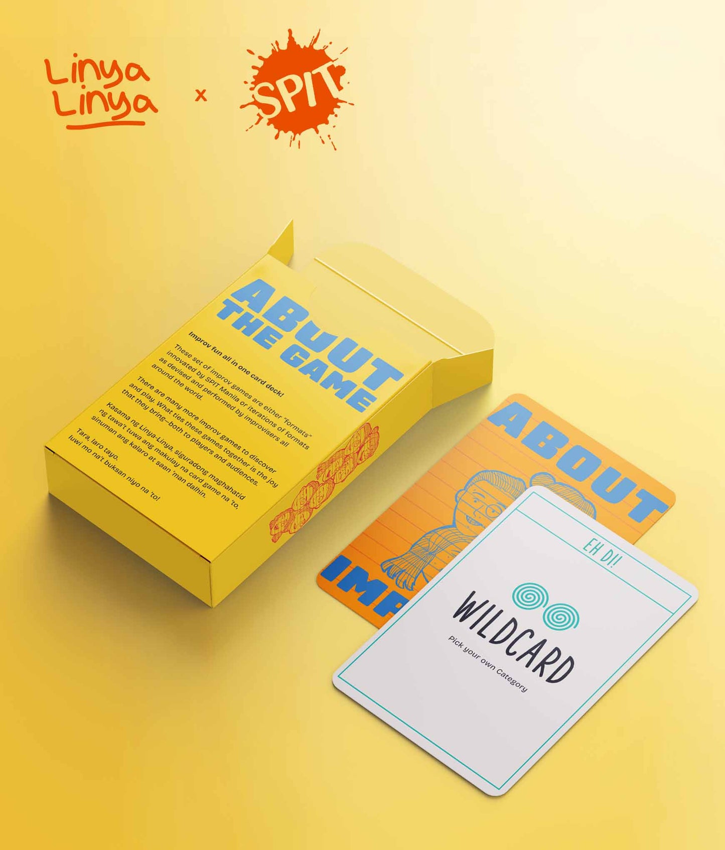 LINYA-LINYA X SPIT MANILA: So Parating Ikaw ang Tumatawa Cards (YELLOW)