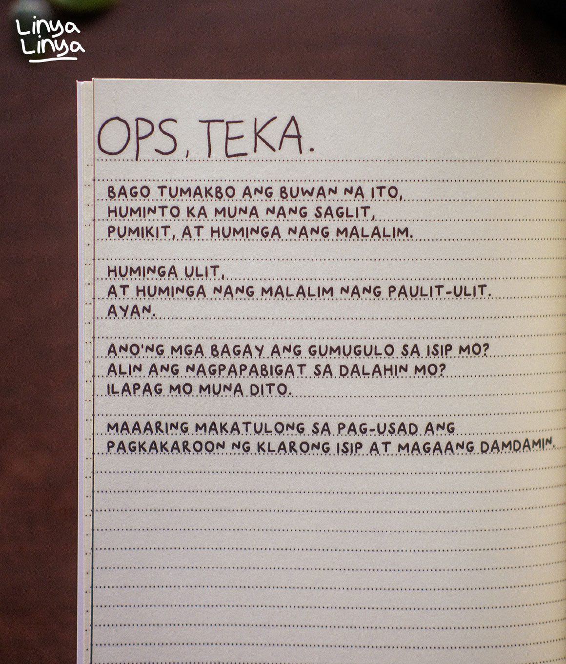 Planner: Para Sa Sarili Naman Ngayong Taon (The Linya-Linya Self-Love Guide Book)