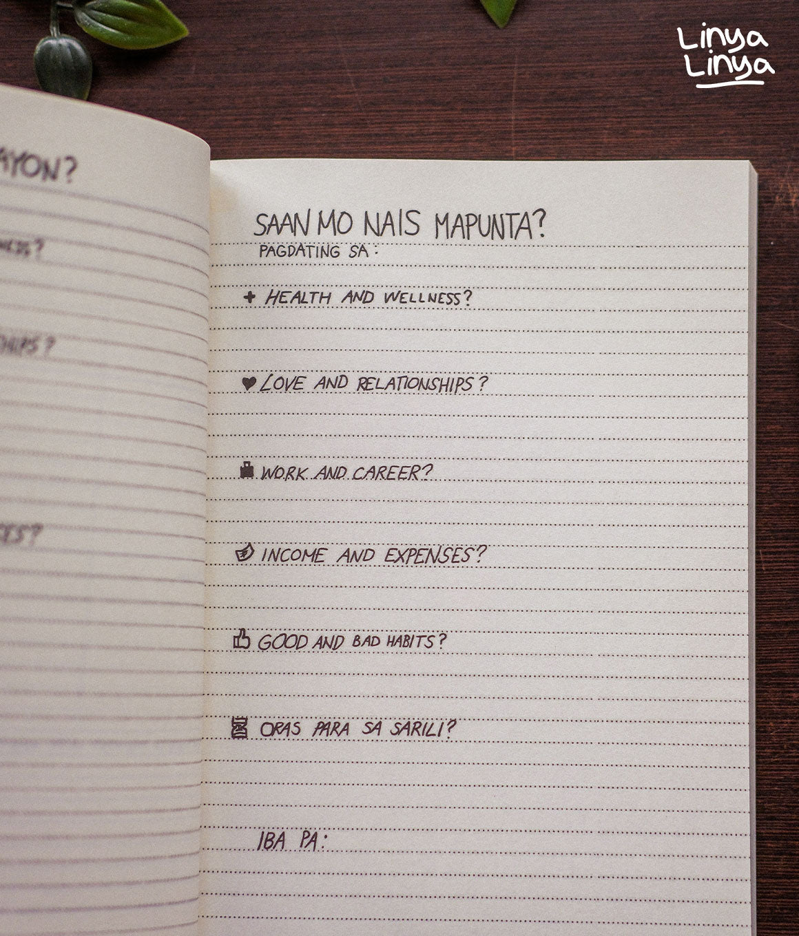 Planner: Para Sa Sarili Naman Ngayong Taon (The Linya-Linya Self-Love Guide Book)